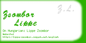 zsombor lippe business card